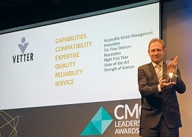 Vetter at the 2019 CMO Leadership Awards 