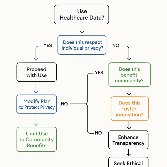 Ethical Decision-Making Matrix for healthcare data use case evaluation