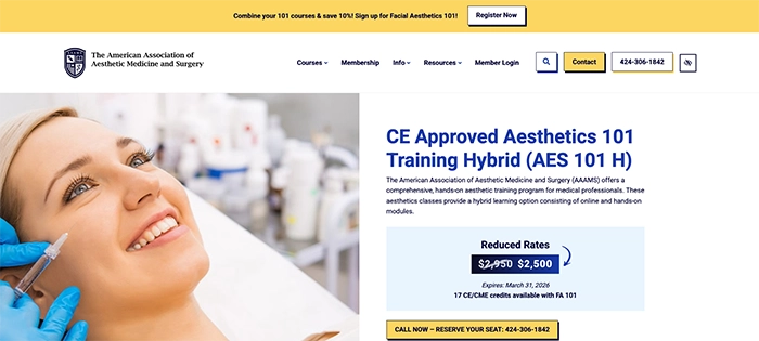 Aesthetics 101 Hybrid Certification Training