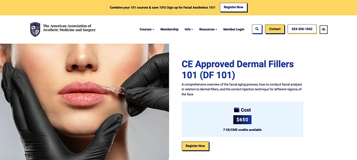 Dermal Fillers 101 Course