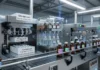Where to Find Packaging Equipment That Meets Pharmaceutical Standards Automated pharmaceutical bottling line with FDA-approved cartons and bottles on a stainless conveyor.
