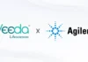 Agilent, Veeda Lifesciences Launch Biopharma Analytics Hub Veeda Lifesciences logo next to Agilent Technologies logo with an 'x' between them, indicating a collaboration.