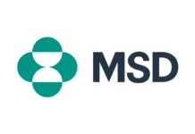 MSD and Adcendo Initiate Phase Ib Collaboration for Solid Tumours MSD logo with a teal four-lobed clover-like symbol to the left of the word MSD in navy text
