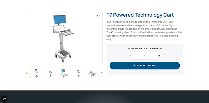 T7 Powered Mobile Technology Cart