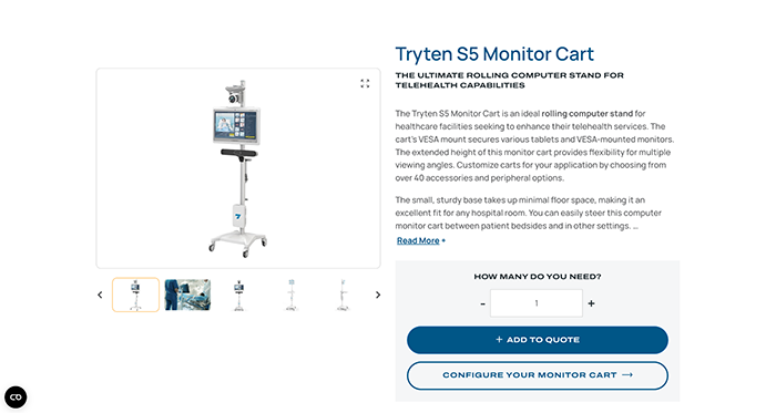 Tryten S5 Tablet Cart