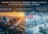 Trump Proposes Generic Drug Tariffs to Drive Reshoring Effort Trump Proposes Generic Drug Tariffs to Drive Reshoring Effort