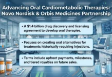 Novo Nordisk and Orbis Medicines Partner on Oral Therapies for Cardiometabolic Diseases Novo Nordisk and Orbis Medicines Partner on Oral Therapies for Cardiometabolic Diseases