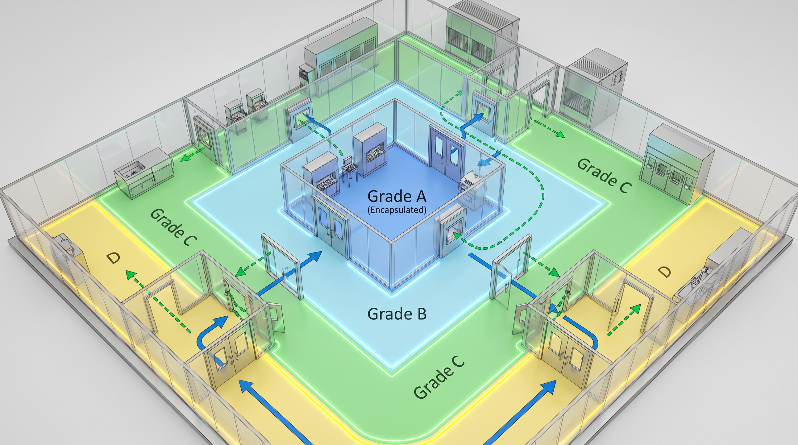 Sterile Area Segregation Infographic