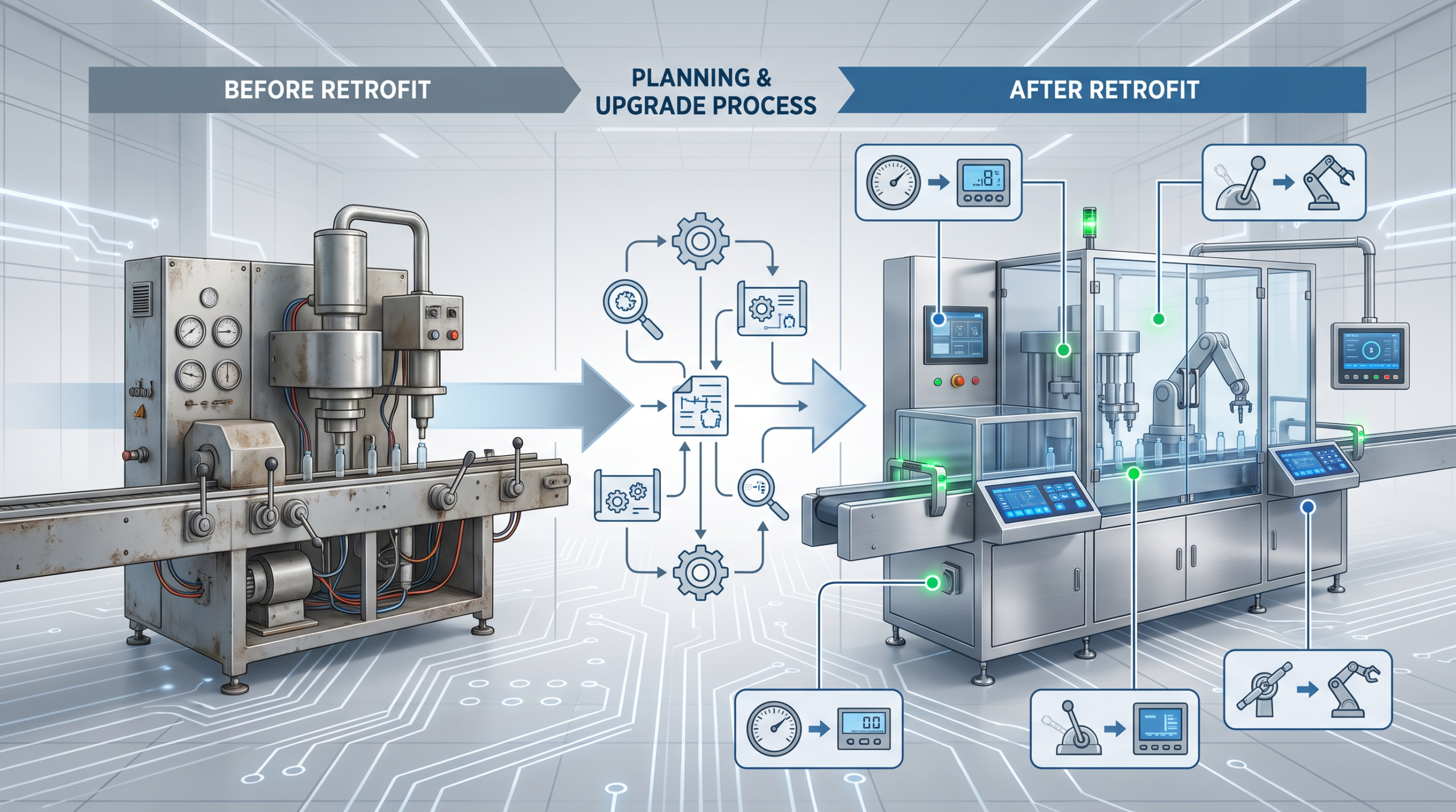 Equipment Retrofit Planning Infographic