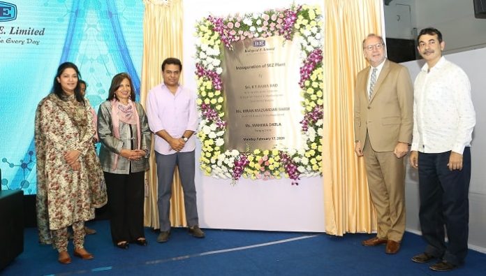 K T Rama Rao Inaugurates BE's Plant at Genome Valley & Unveils Typhoid Conjugate Vaccine