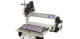 New RF Series Benchtop Bottle / Vial Filler Robot for Liquid Filling and Capping Operations