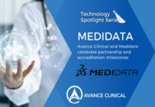 Avance Clinical and Medidata Celebrate Strategic Partnership and Inhouse Expert Accreditation Milestones
