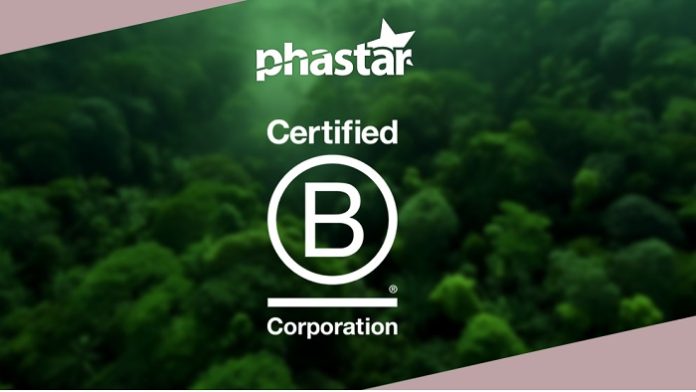 Phastars B Corp certification affirms its status as a force for good organization
