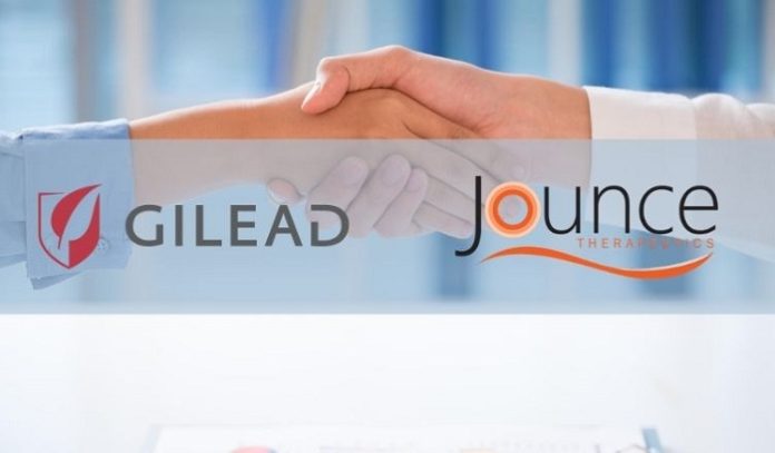 Gilead Sciences and Jounce Therapeutics Announce Exclusive License Agreement for Novel Immunotherapy Program